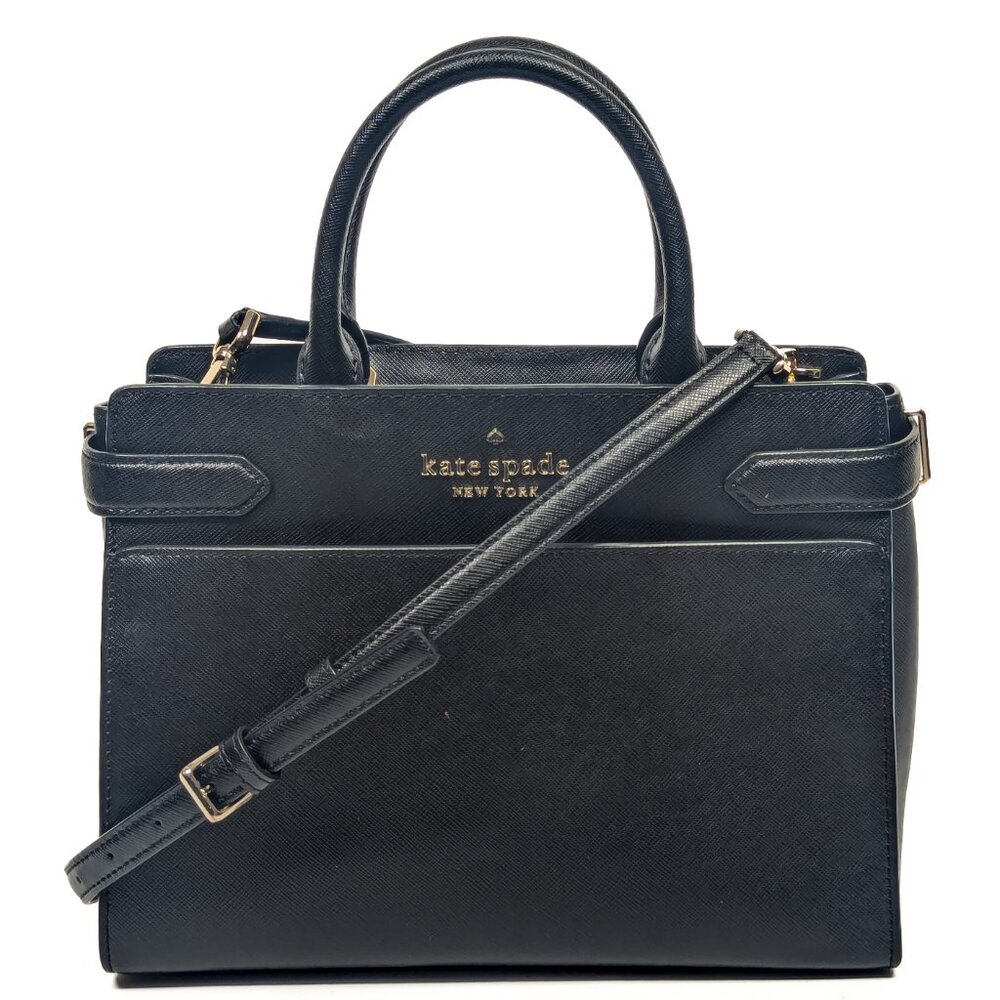 KATE SPADE Black Saffiano Leather medium sized shoulder bag - Picture 2 of 13